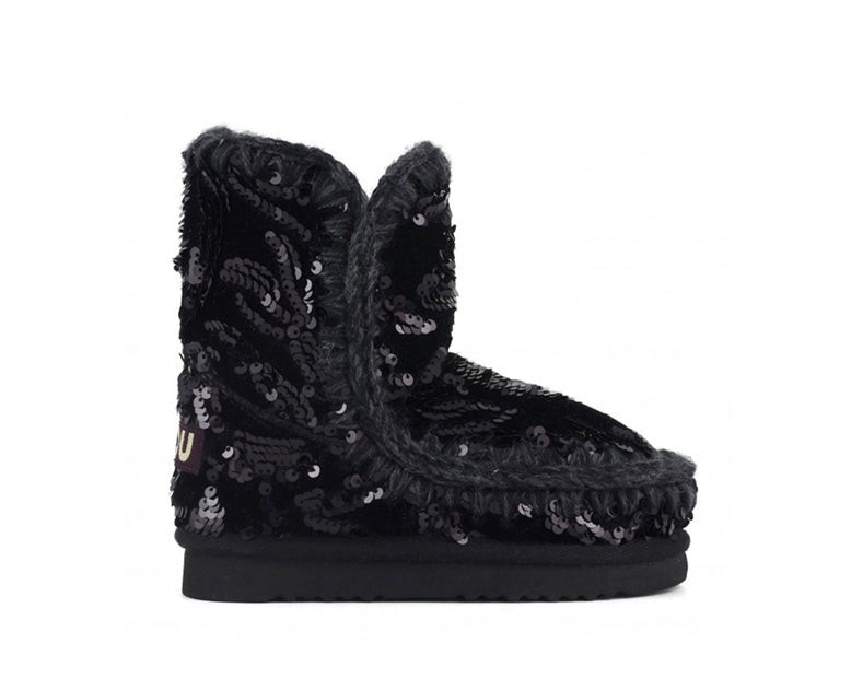 Stivale MOU Eskimo Kid glamour sequins MU.FK101031K Nero/Paillettes Bambina