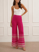 Pantaloni crop Aggel SS64123K Pink Gold