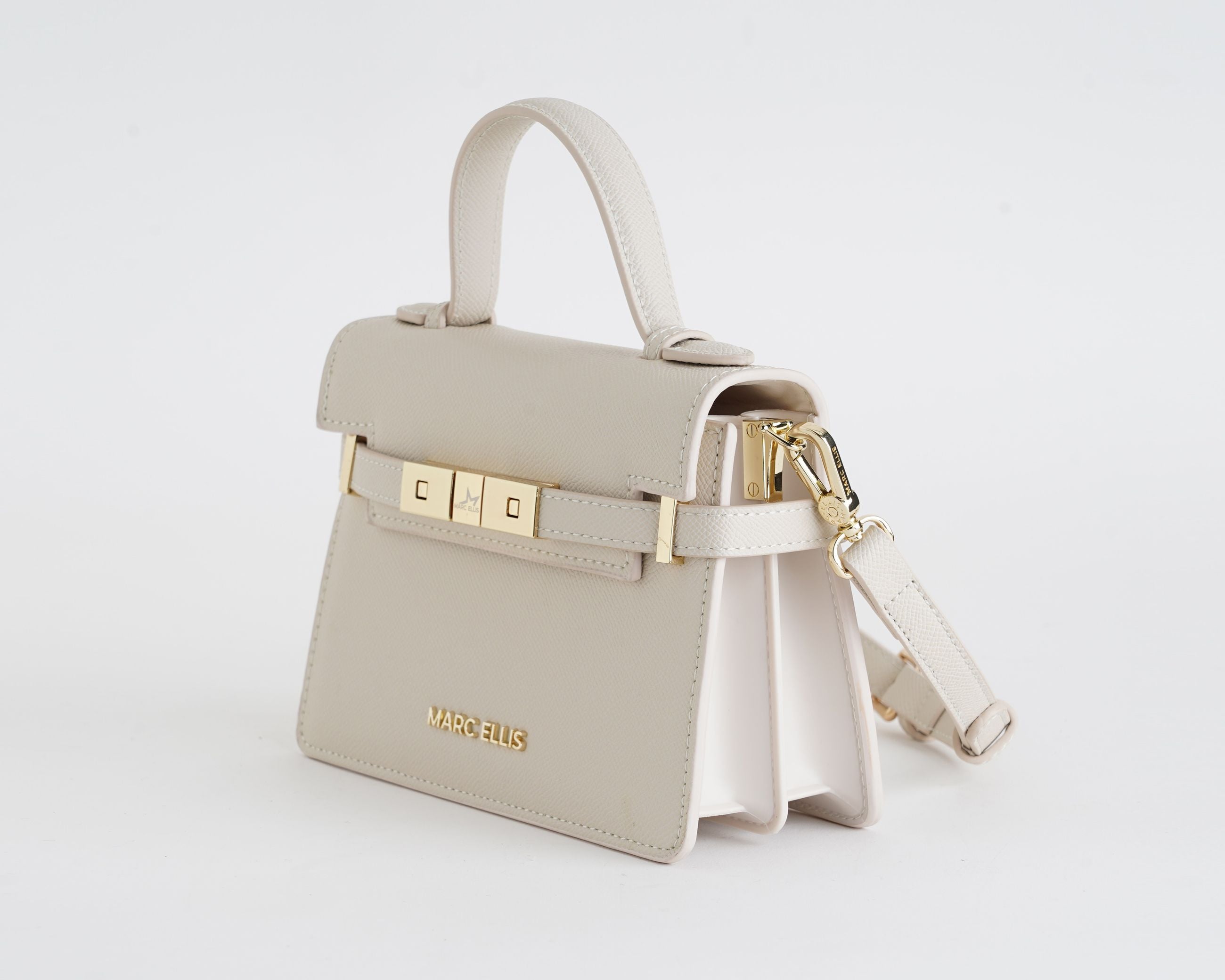 Borsa a mano Marc Ellis AROUND S 26 Donna Milk Light Gold - Vista laterale