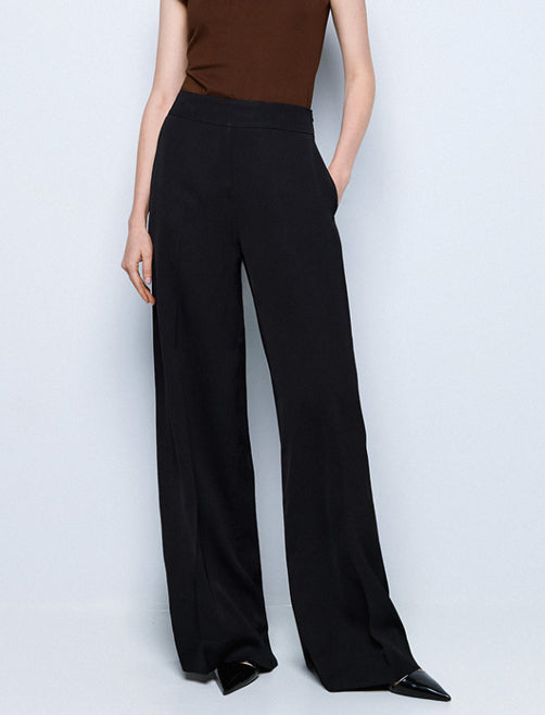 Pantaloni a vita alta ACCESS FASHION 54-5050-213 Nero Donna