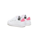 Vista posteriore sneakers Adidas Advantage IG2521 bianche da bambina