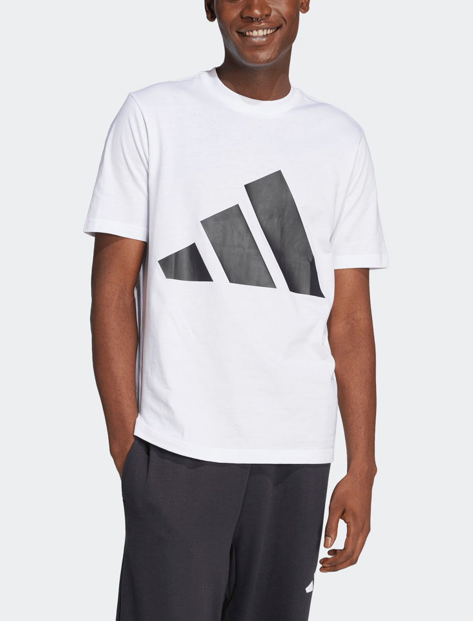 Adidas Essentials Big Logo T-Shirt White JE8943 – T-shirt uomo 100% cotone jersey girocollo