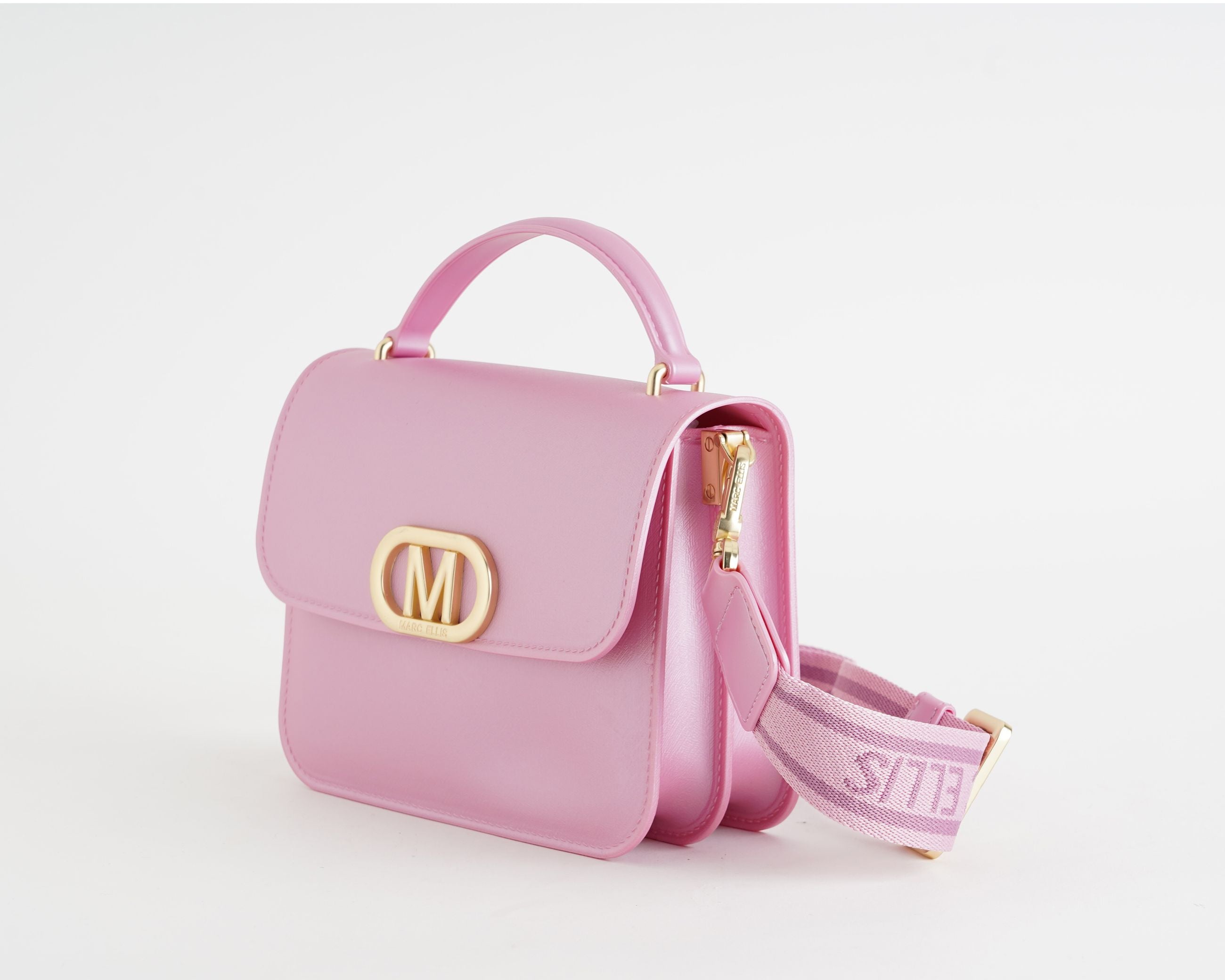 Borsa a tracolla Marc Ellis Flat Ear 26 Cashmere Rose/Matt Gold
