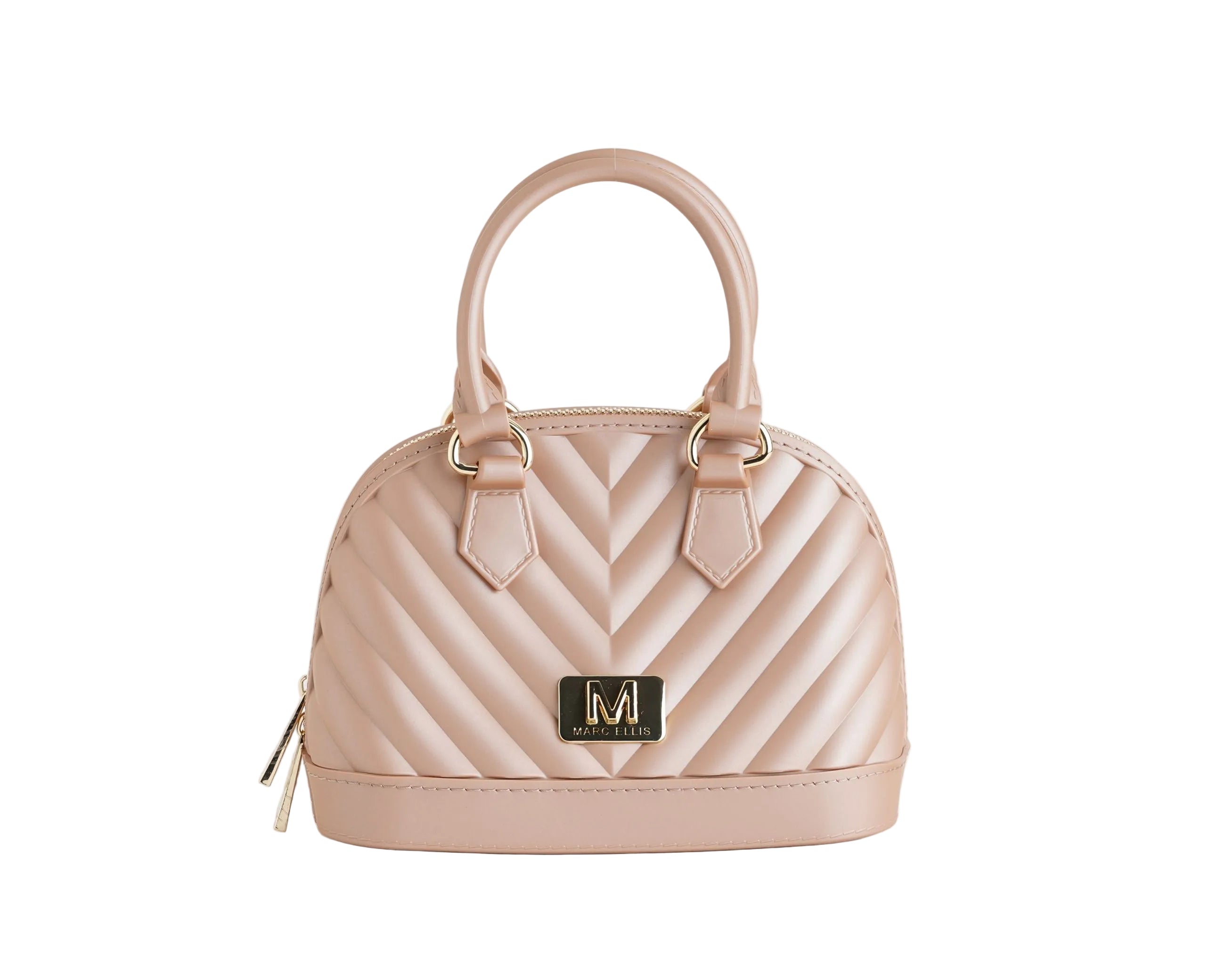 Borsa a mano Marc Ellis FLAT MAYA S Donna Moka Mousse Light Gold - Vista frontale