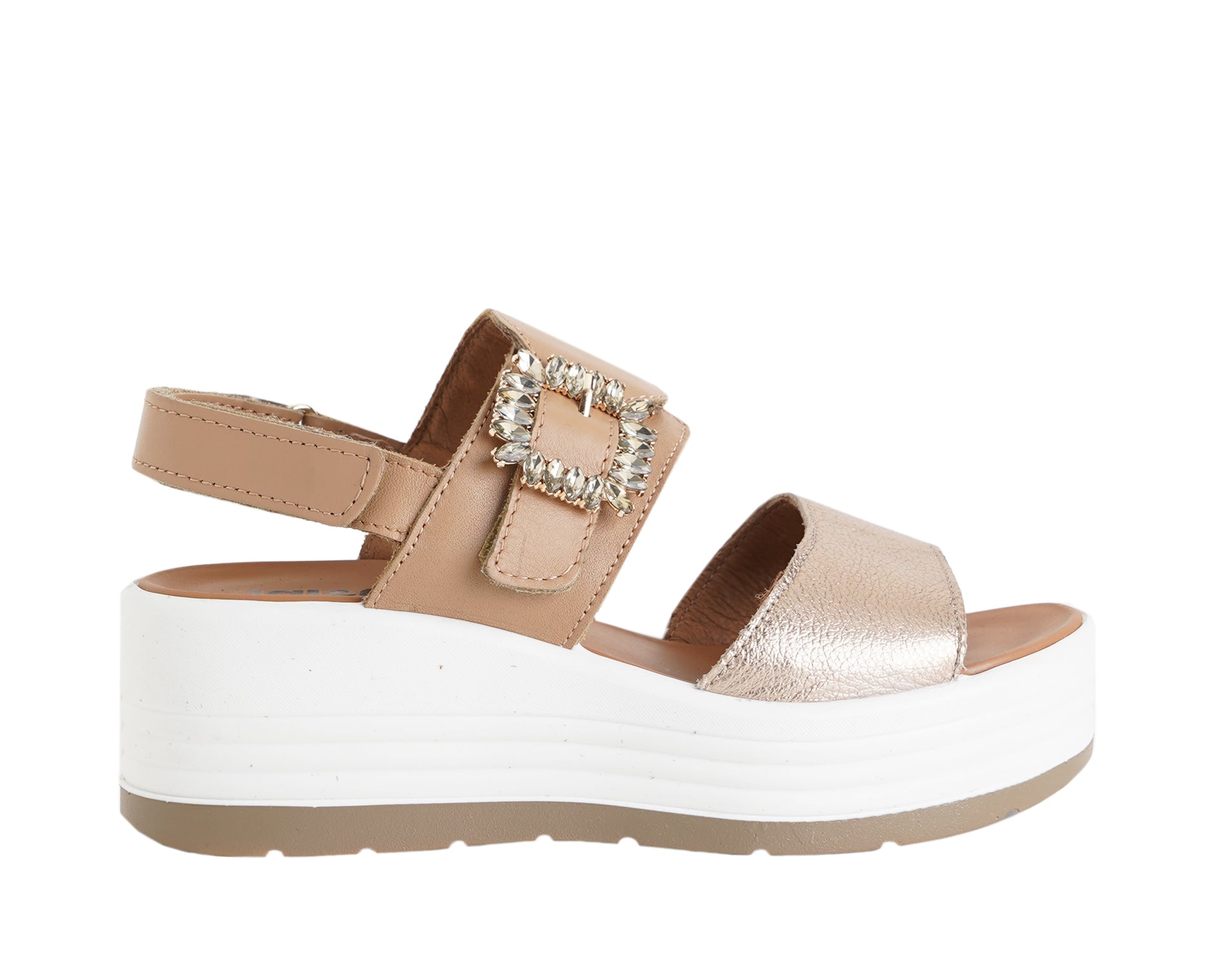 Sandalo con zeppa Donna