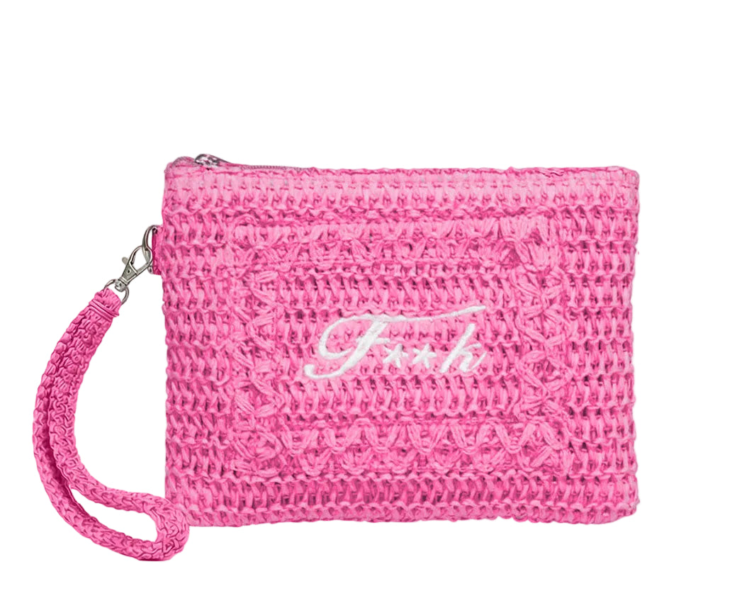 Pochette in rafia F**k FA26-SW0007FX Fucsia Donna