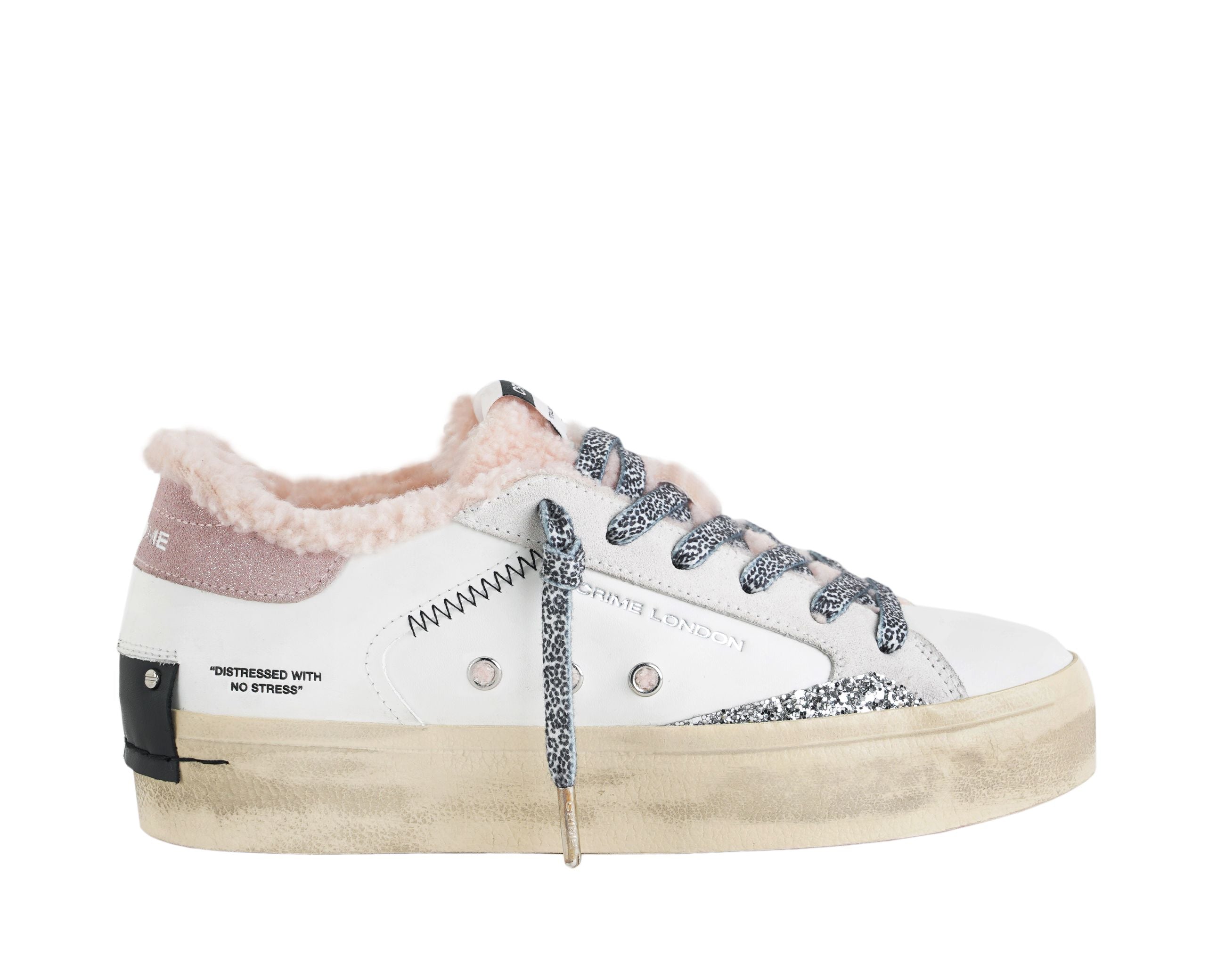 Sneakers CRIME LONDON DISTRESSED PLATFORM 25075AA8.10 Cloud Pink Donna