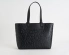 Shopping Bag ARMANI EXCHANGE XW001481AF15774 BLACK - similpelle, logo all-over, donna