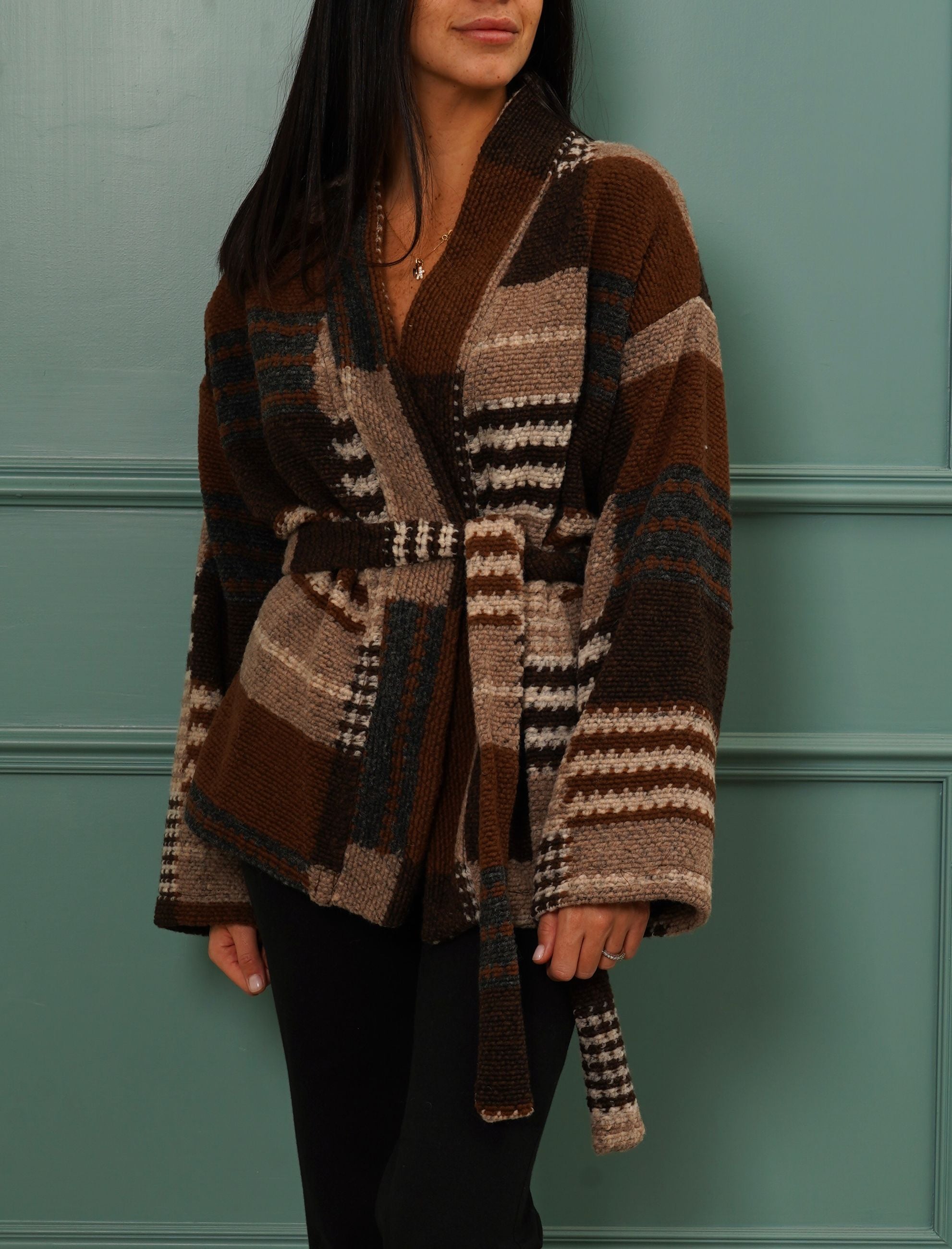 Cappotto in maglia VICOLO TF1692 Donna