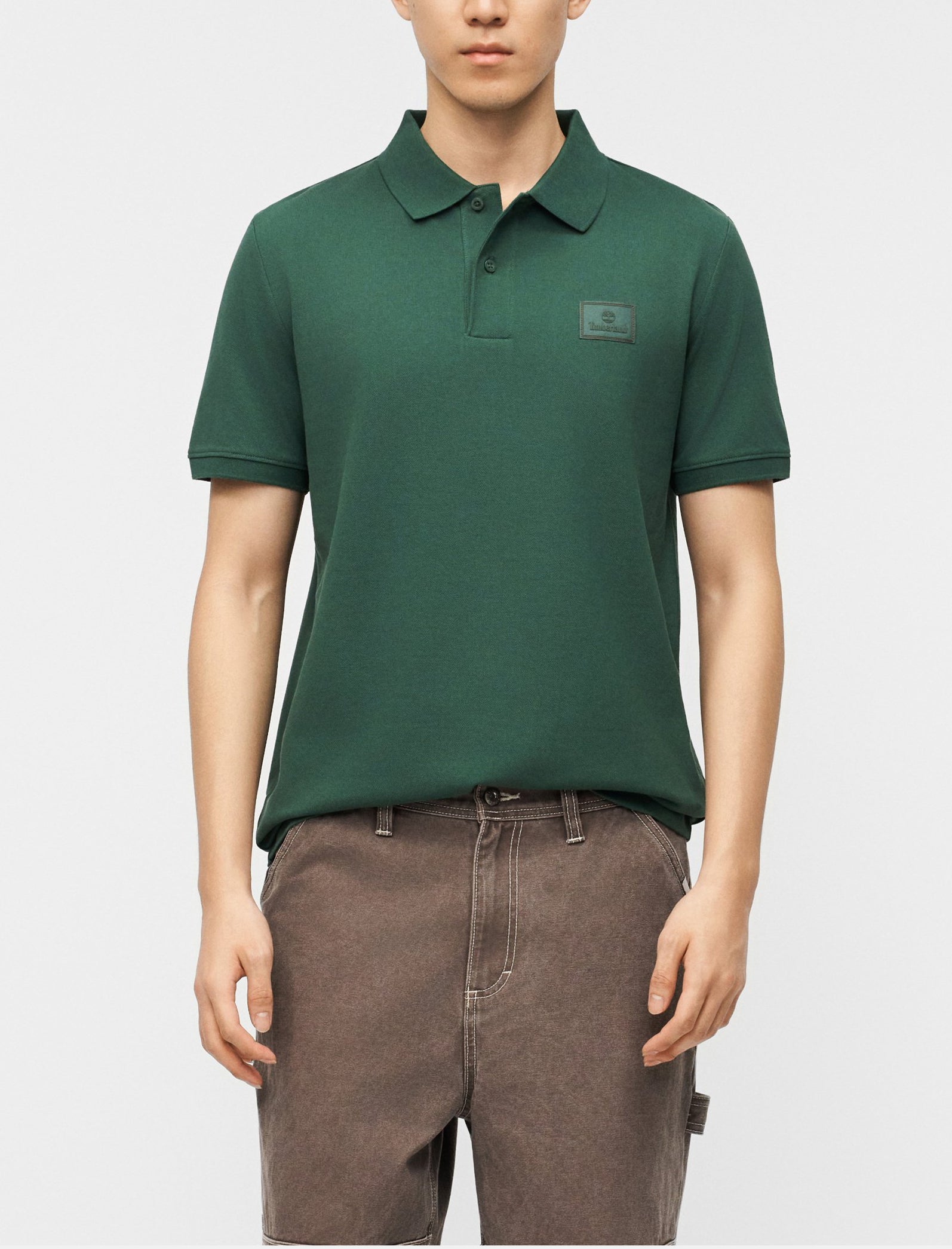 Polo Timberland Silicon Badge TB0A6HTYA6X1 Pinendeedle Uomo