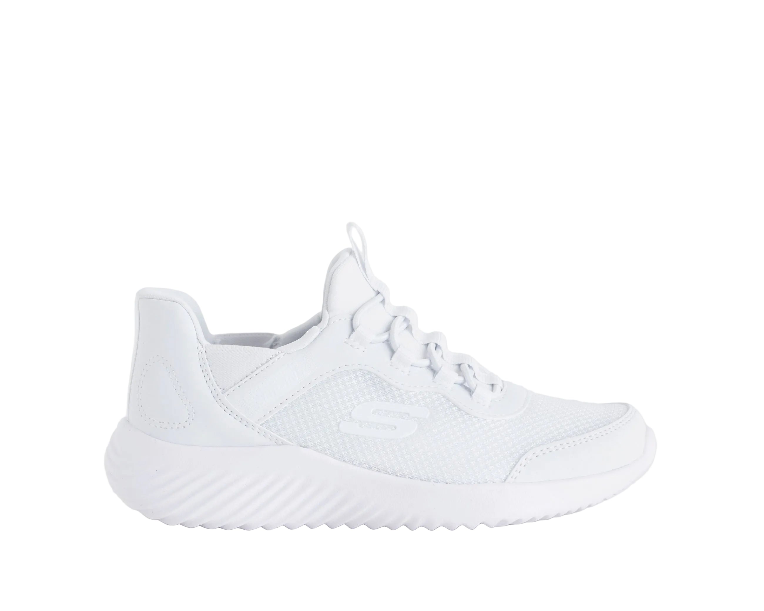 Sneakers Slip-ins Skechers Bounder Brisk-Burst 403822L bambino white - Scarpe Hands Free Memory Foam taglie 27-38
