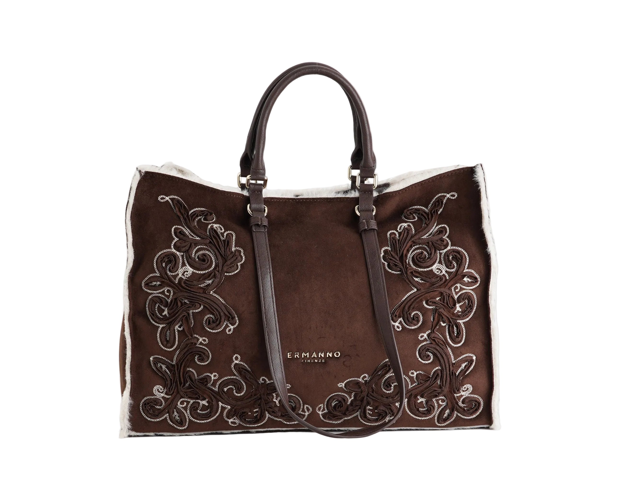 Borsa Tote Large Ermanno Firenze Barbara Shirling 12402297 Dark Brown Donna