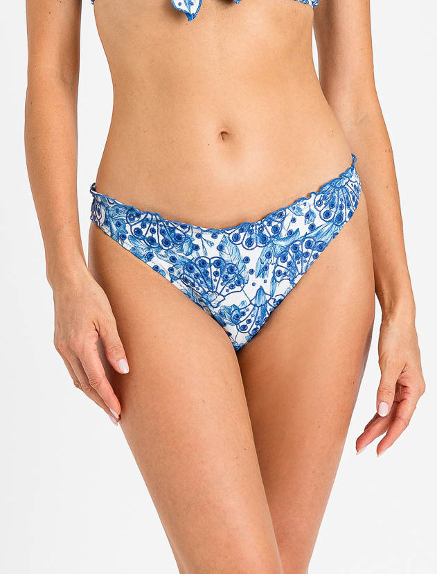 Slip con ricamo sangallo Twinset 261LMMD66 White/Blu Donna