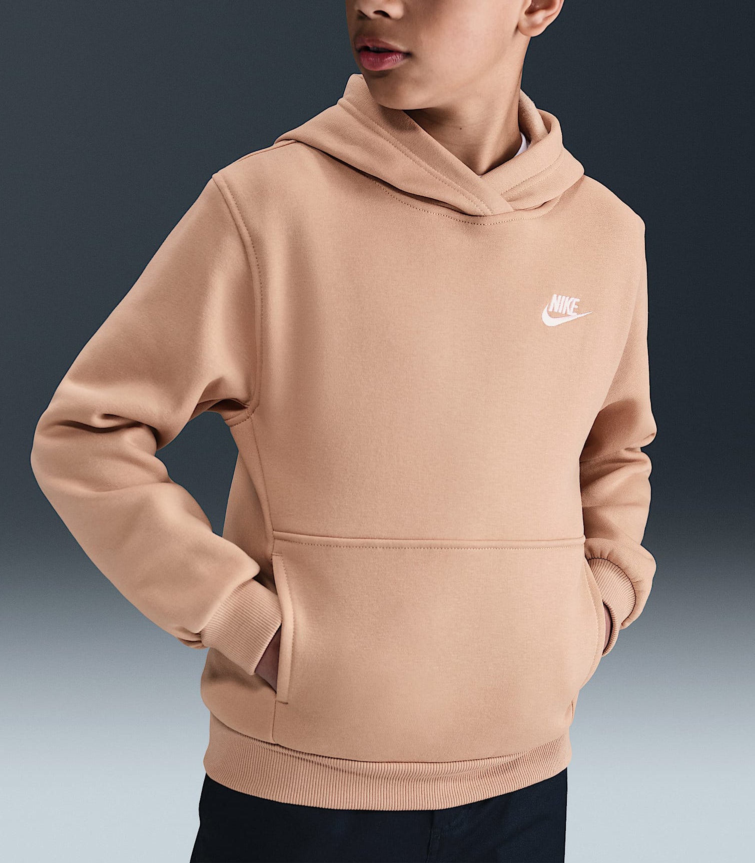 Felpa con cappuccio Nike Sportswear Club Fleece FD3000 200 Unisex bambino