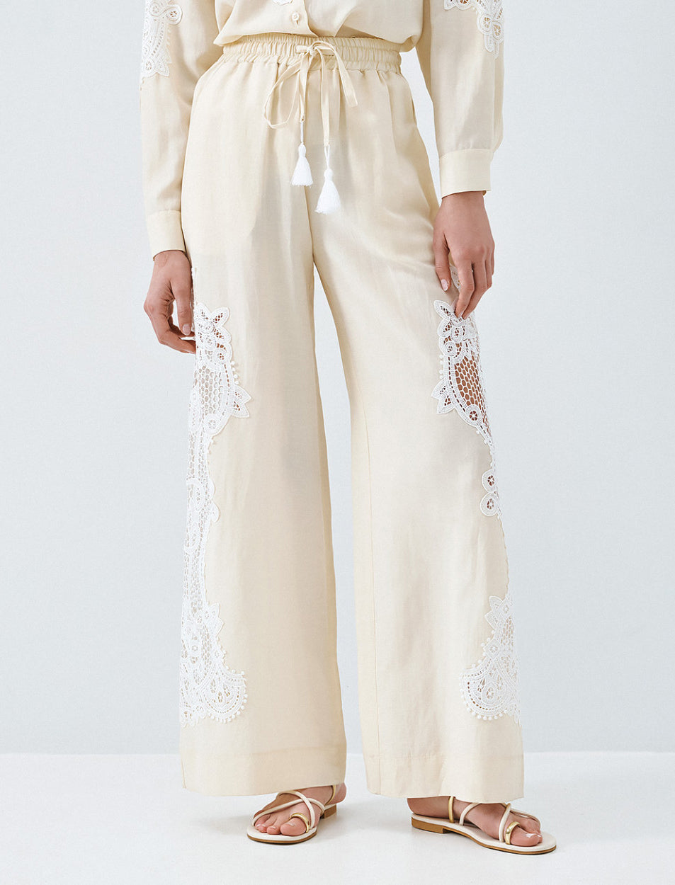 Pantaloni larghi Access Fashion 63-5039-520 Donna