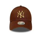 Cappello New Era 9FORTY New York Yankees MLB Metallic 60915780 Marrone
