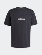 T-shirt Adidas Essentials Linear JE8993 nera uomo foto catalogo