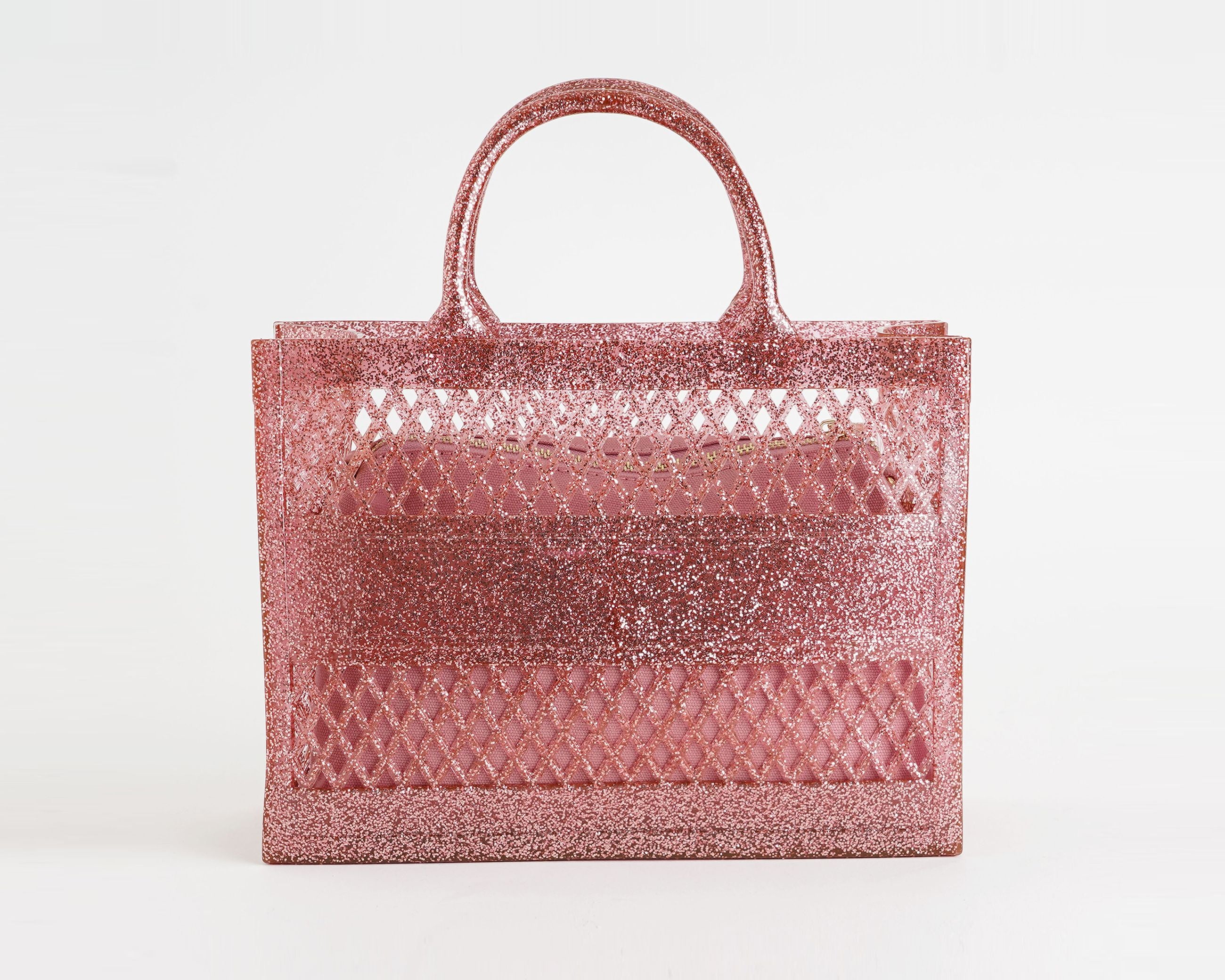 Borsa a mano Marc Ellis Flat Sponge S Donna Nude Glitter Light Gold – Vista posteriore