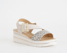 Sandalo con zeppa MELLUSO 019270 Crema
