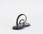 Sandalo basso donna EXE Margot KS.26.152 nero, sottopiede in pelle e suola in gomma