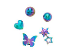 Jibbitz Crocs Iridescent Meta 5 Pack CR.5861 JIB multicolore iridescente - Accessori scarpe Crocs unisex