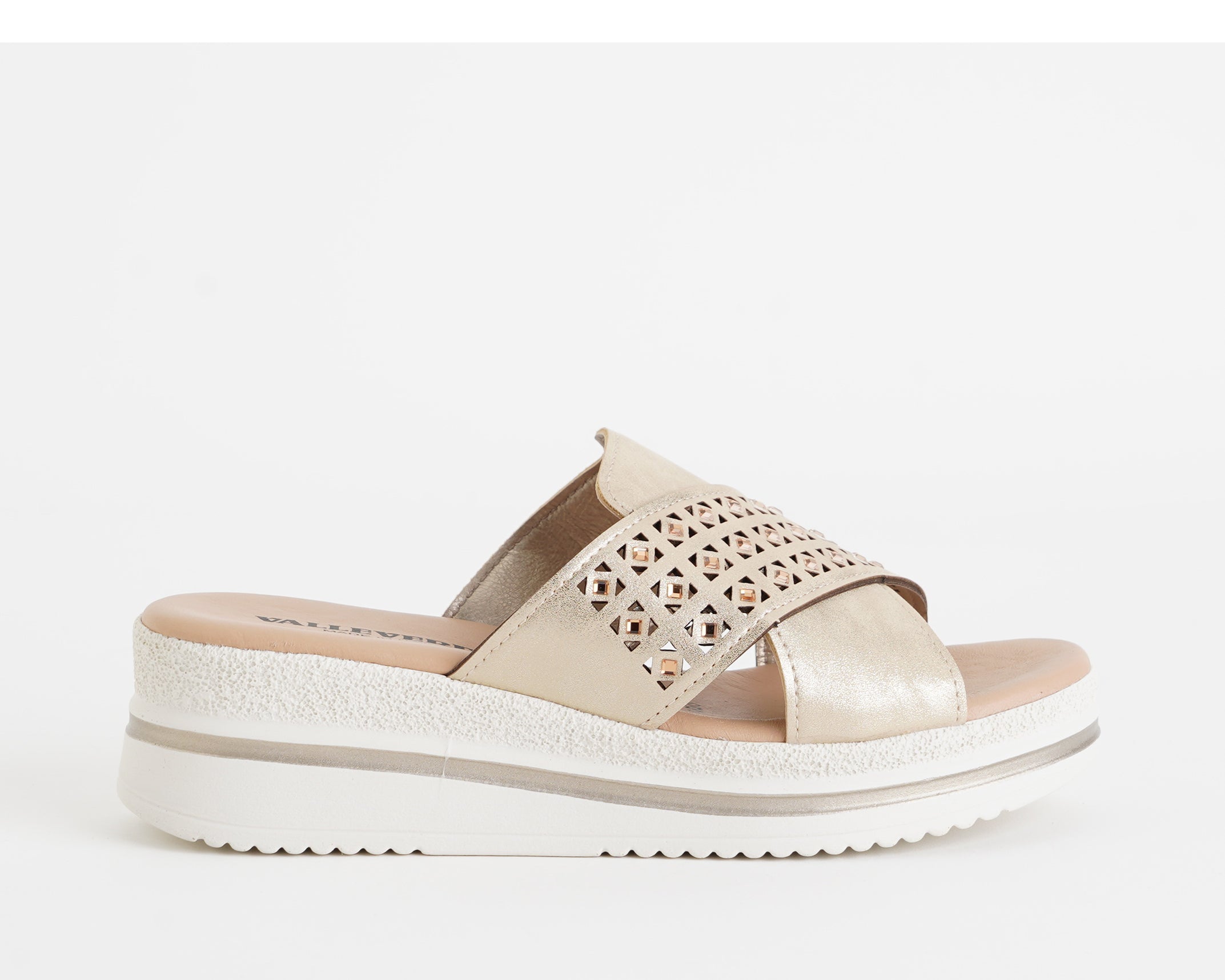 Sandalo con zeppa Donna