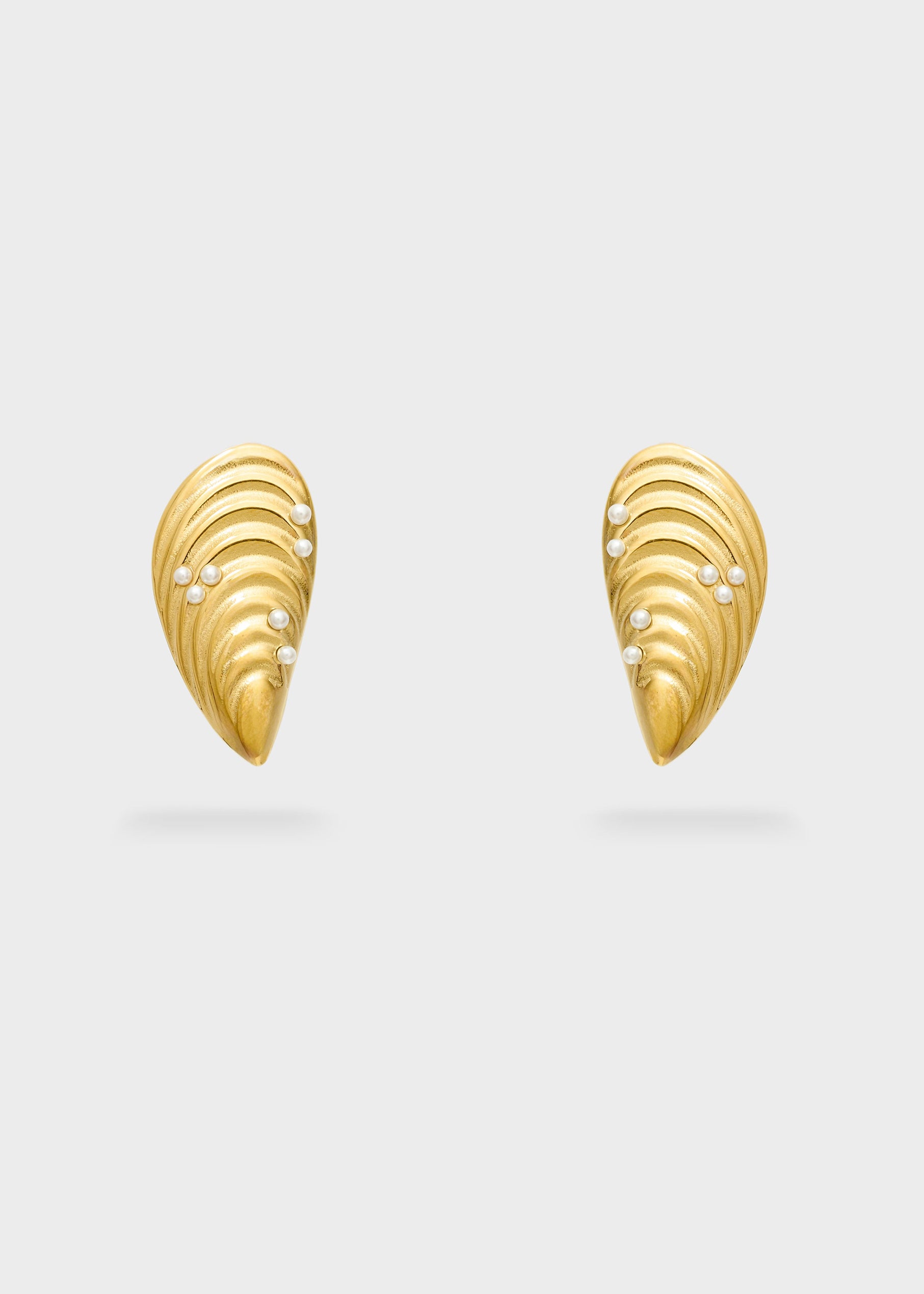 Orecchini Mussels Con Perline Nali' PWOR0004 Oro Donna