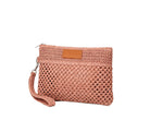 Mini Pochette Me Fui SW0055PK in rafia Rosa Donna