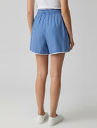 Pantaloncino a righe Vicolo TAB2319 Royal/Bianco