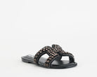 Steve Madden Zaira SMSZAIRA-05O – Sandalo basso donna Nero con strass
