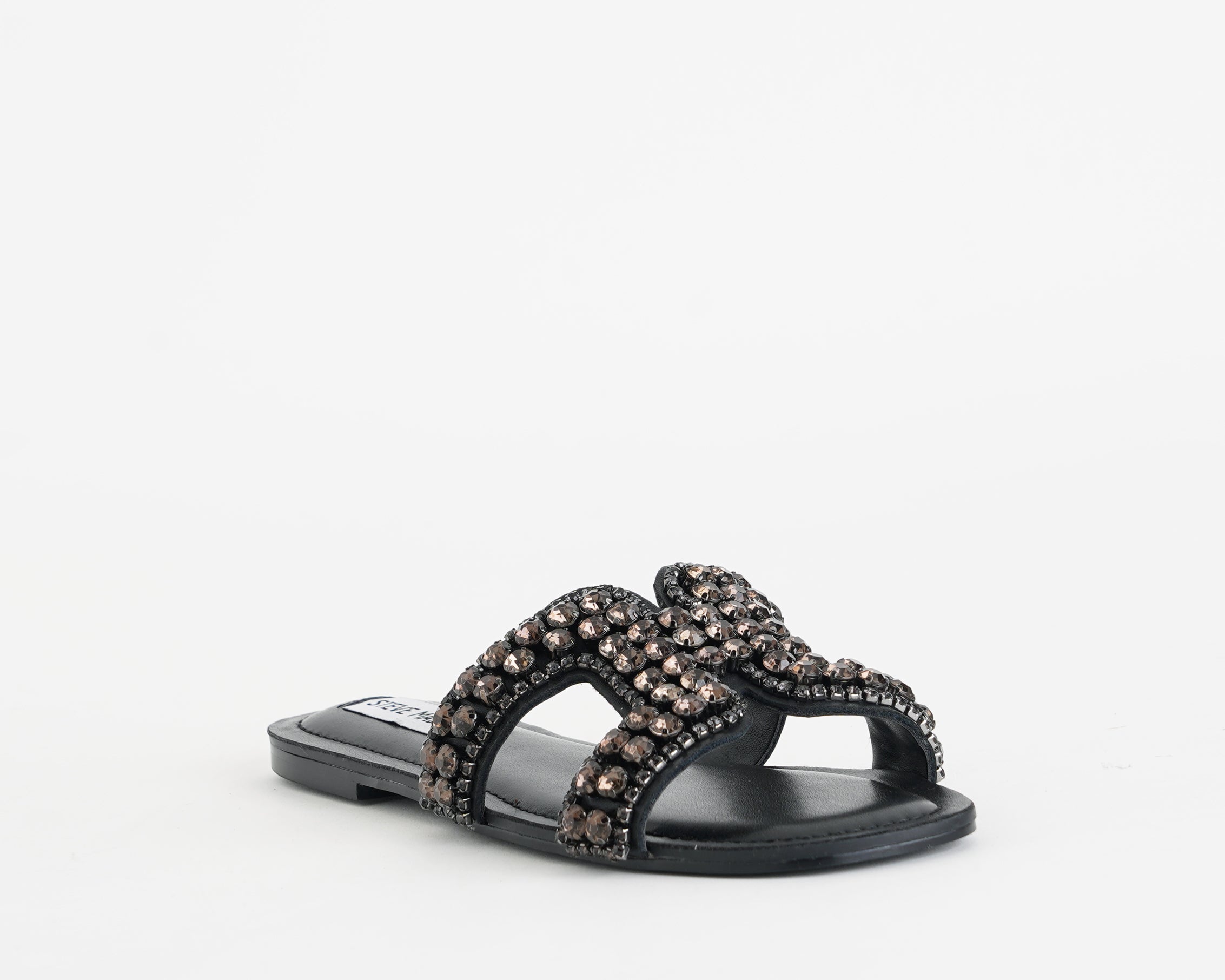 Steve Madden Zaira SMSZAIRA-05O – Sandalo basso donna Nero con strass
