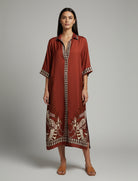 Abito lungo Anonyme Marrakesh A76SD092 Brick 