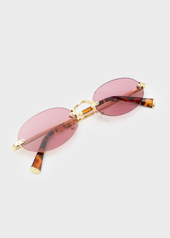 Occhiali da sole Nalì Thin Oval TGOC0151 Rosa Donna