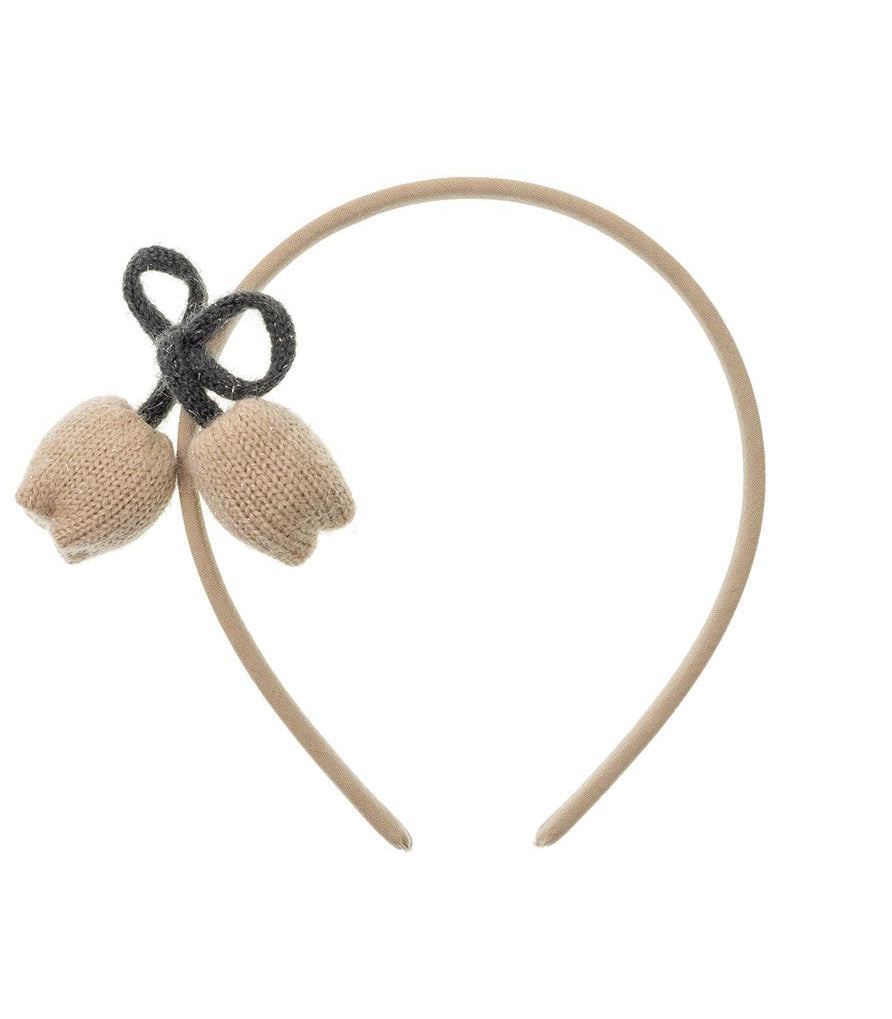 Cerchietto in fascia morbida con pompon SIENA 200106765 Bambina