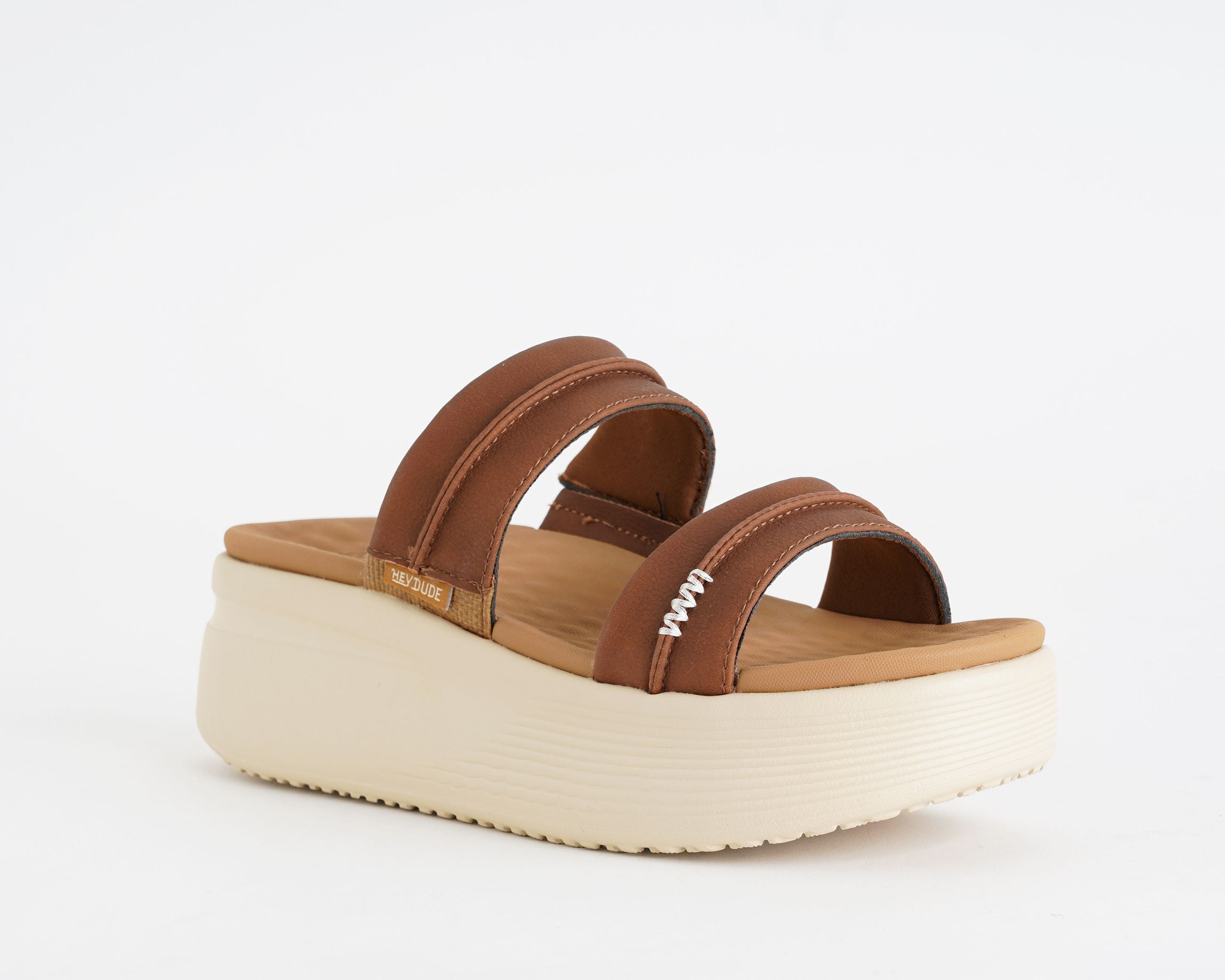 Sandalo platform Hey Dude Austin Slide Classic HD.45256 colore Cognac — HEY DUDE
