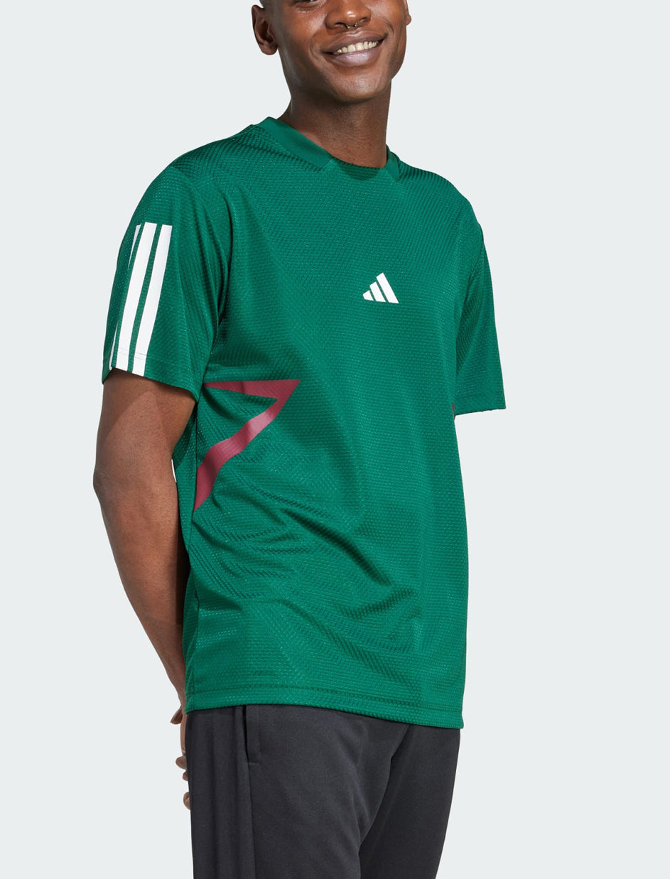 T-Shirt ADIDAS Tiro Cb Tee JN2579 Verde scuro/Borgogna/Bianco Uomo