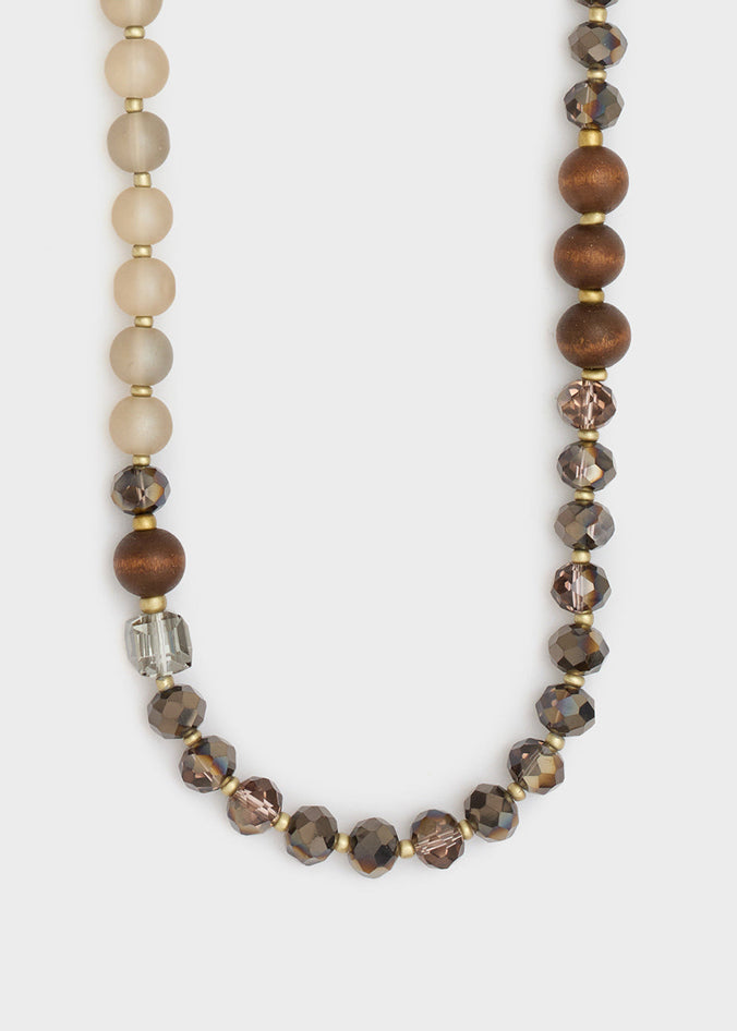 Collana lunga NALI' ABCL0369 Legno/Grigio Donna