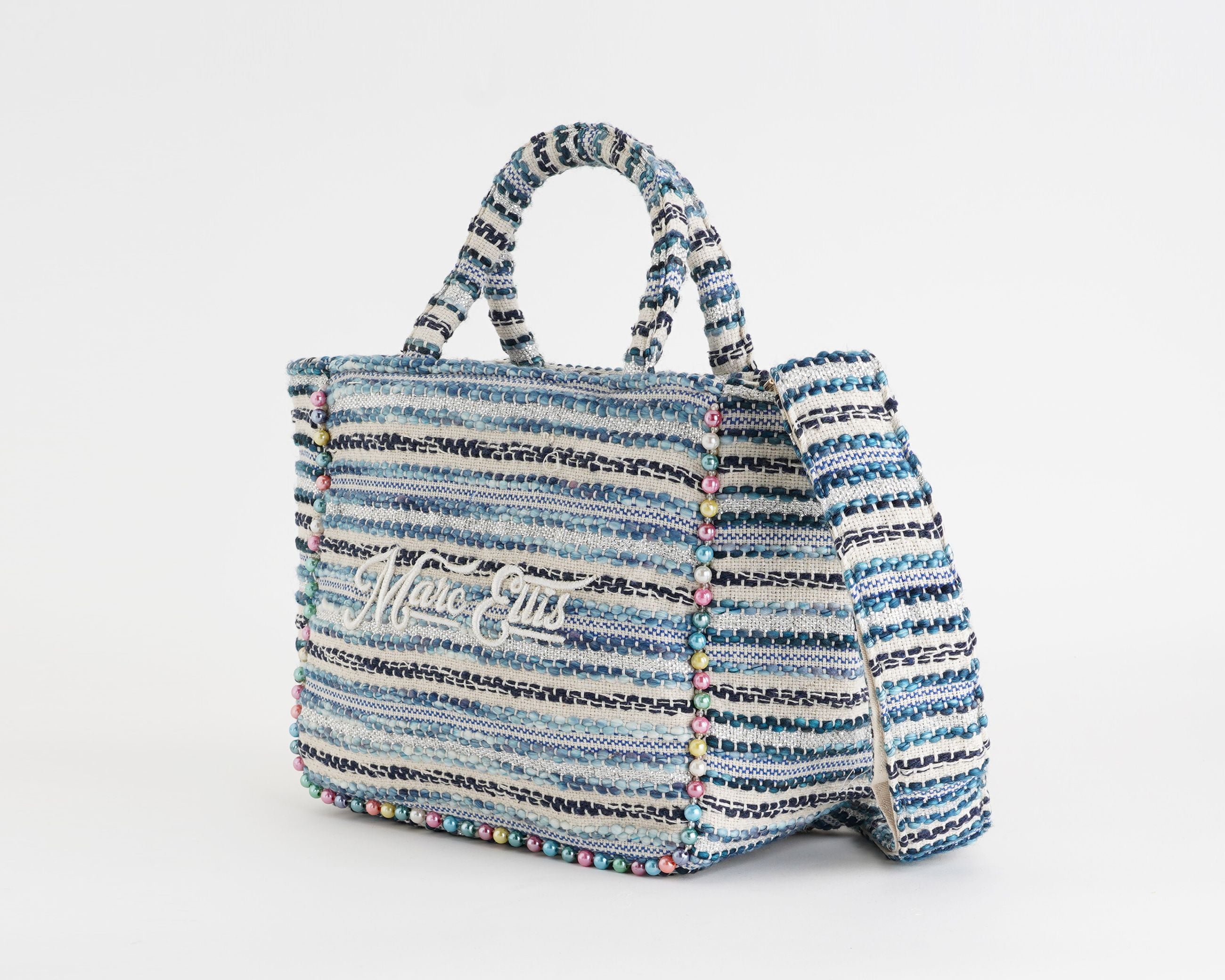 Borsa a mano Marc Ellis Buby S Indy 26 Donna Variant 04 – vista laterale, profilo H.24×L.36×P.15 cm con tracolla regolabile e tirazip logato
