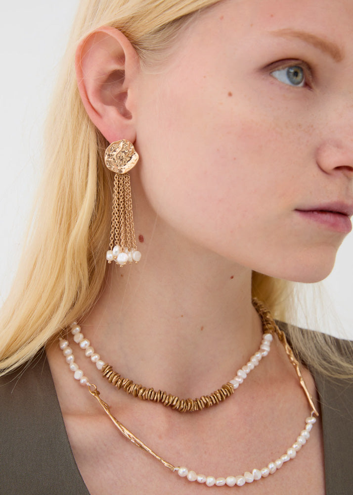 Orecchini con pendenti Nalì ABOR0244 Oro Donna