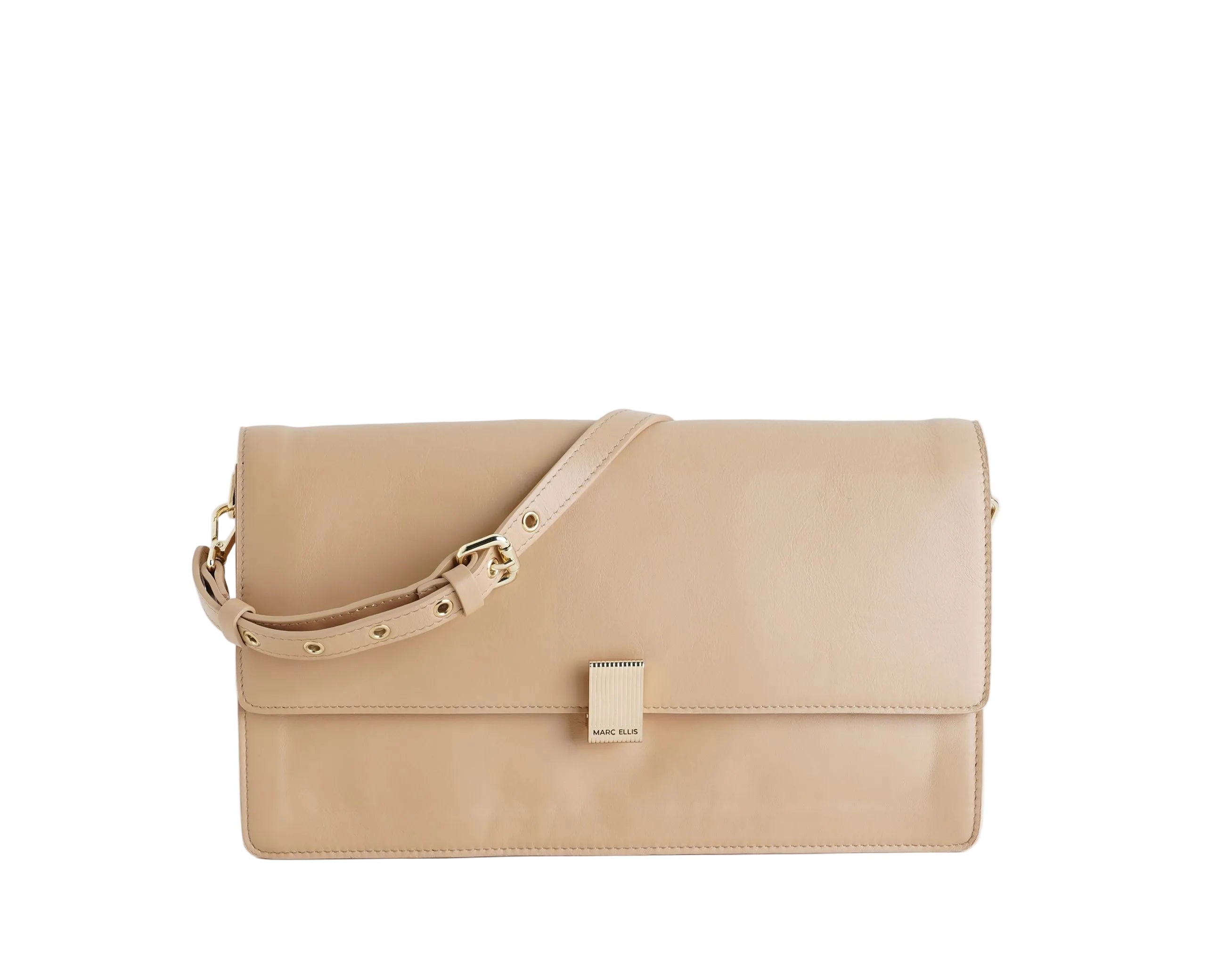 Borsa a spalla Marc Ellis AURIGA M SA Moka Mousse/Gold