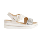 Sandalo con zeppa MELLUSO 019270 Crema