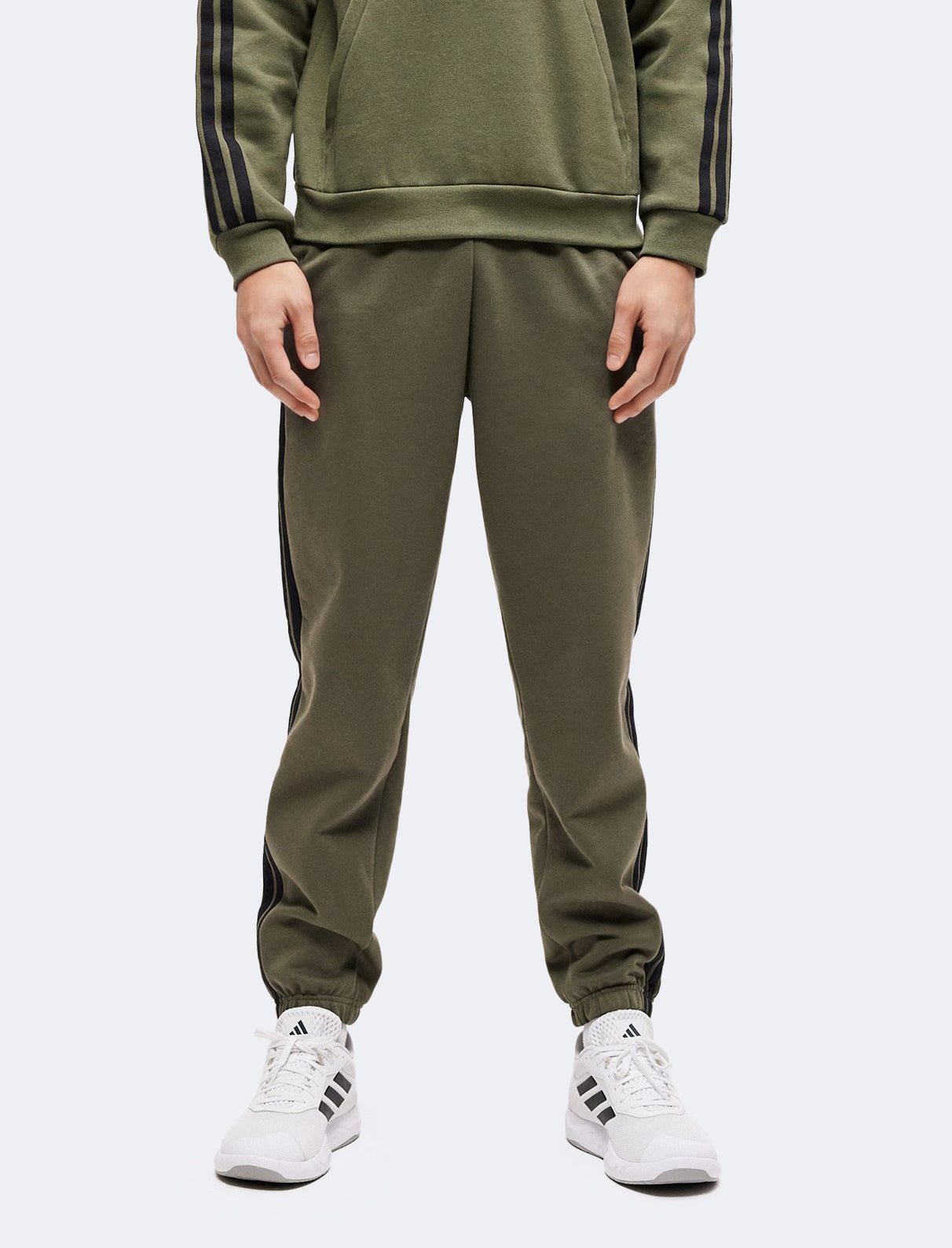 Pantalone sportivo Adidas Sportswear Essentials 3-Stripes KY4130 Olive/Black Uomo