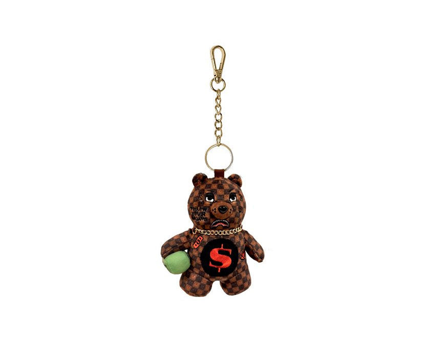 Portachiavi Sprayground Orsetto Multicolore Brown Check