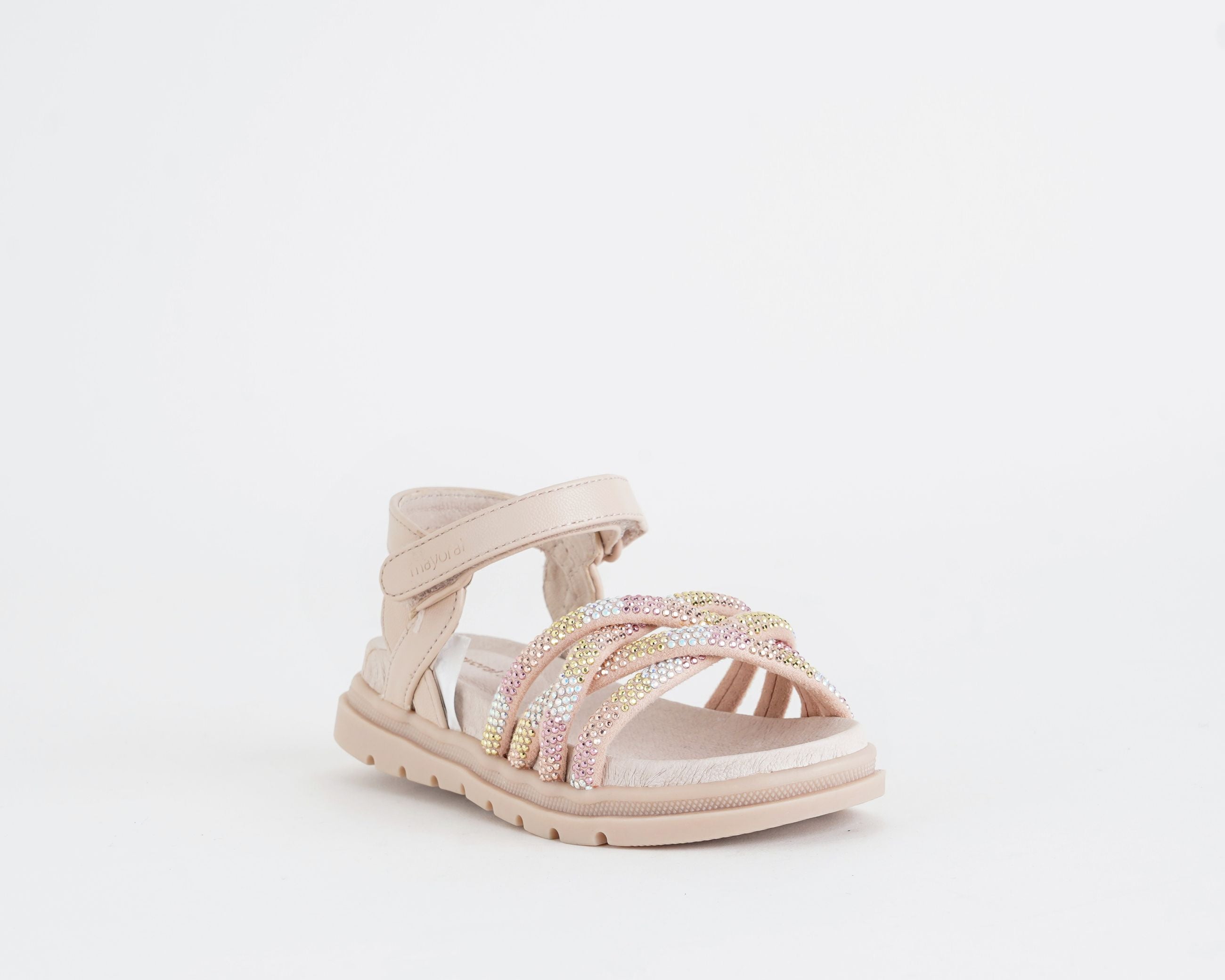 Sandalo strass 43738 MAYORAL bambina colore Nocciola