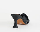 Sandalo con tacco Bibi Lou Karsie 885Z69HG nero da donna, tomaia in rafia con nodo, slip-on, tacco 7 cm
