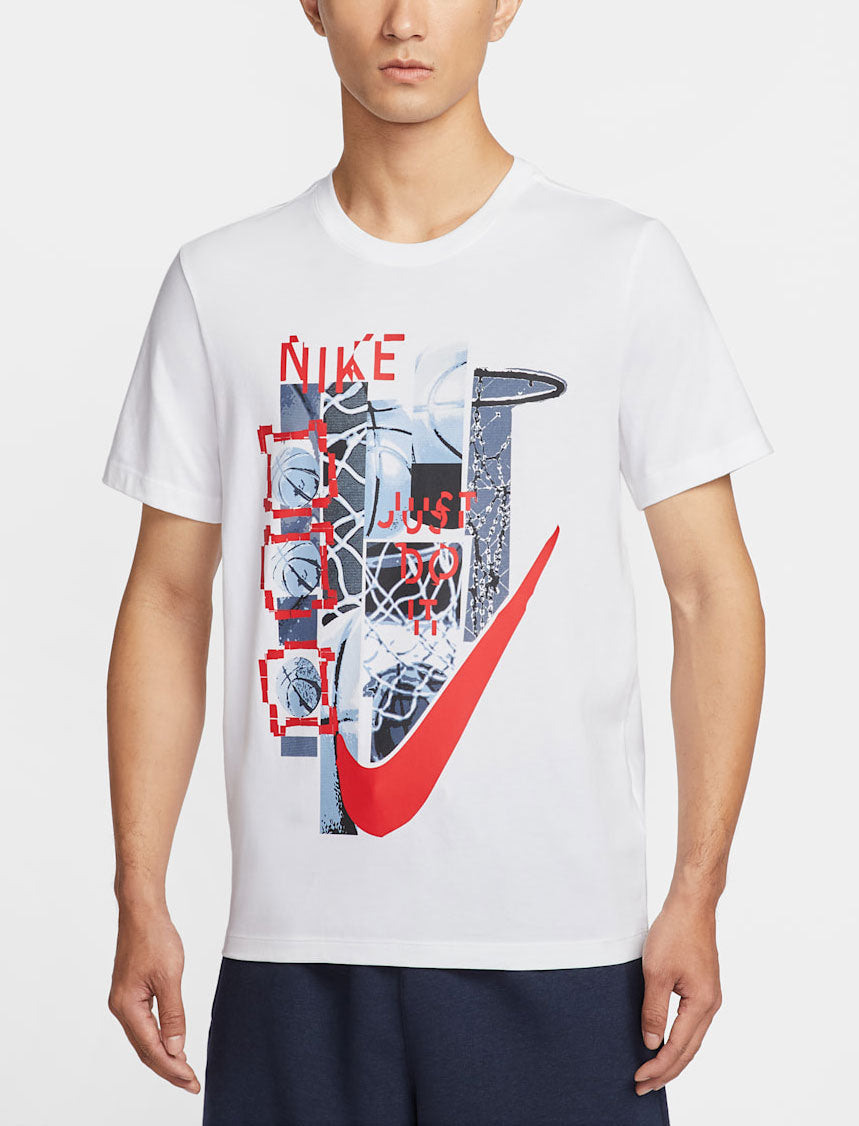 T-shirt Nike Club Basketball IH4124-100 White Uomo