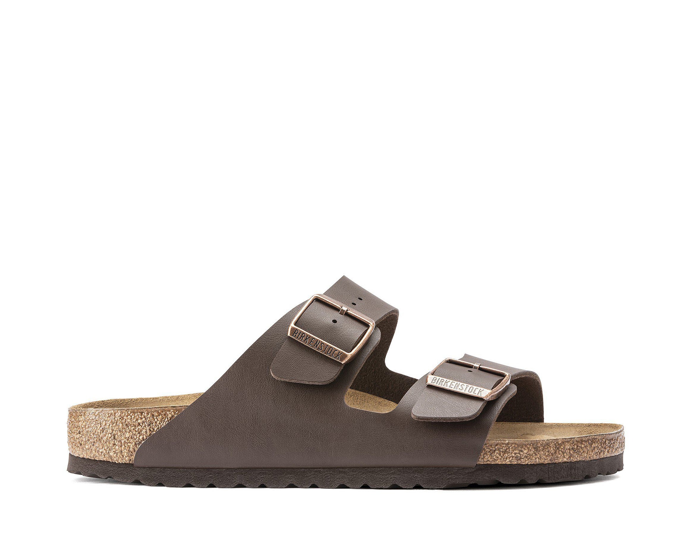 Sandalo Birkenstock Arizona Birko-Flor 51703 Dark Brown Uomo
