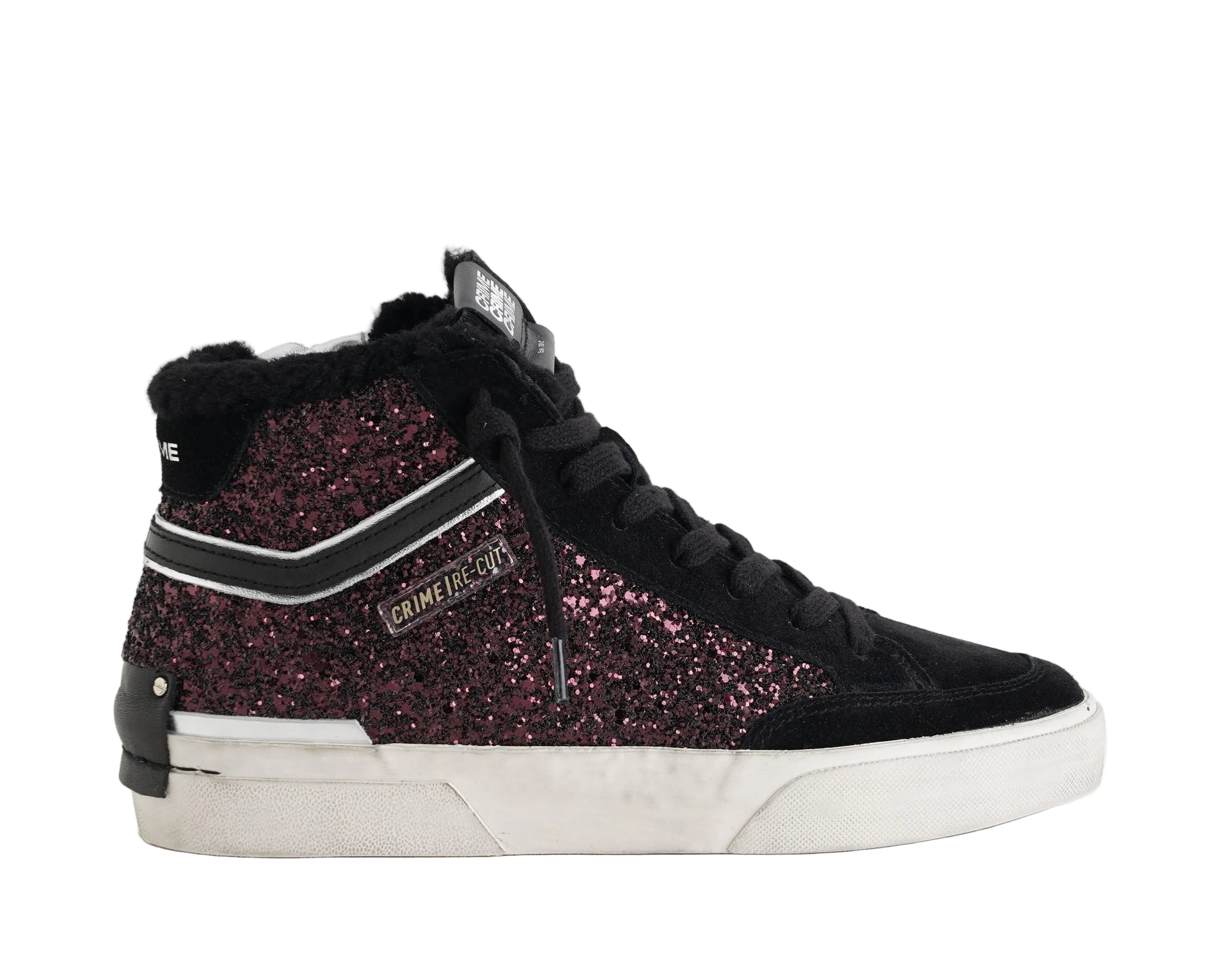 Sneakers alte Crime London Recut High Cranberry Craze 23170AA9 Bordeaux Donna