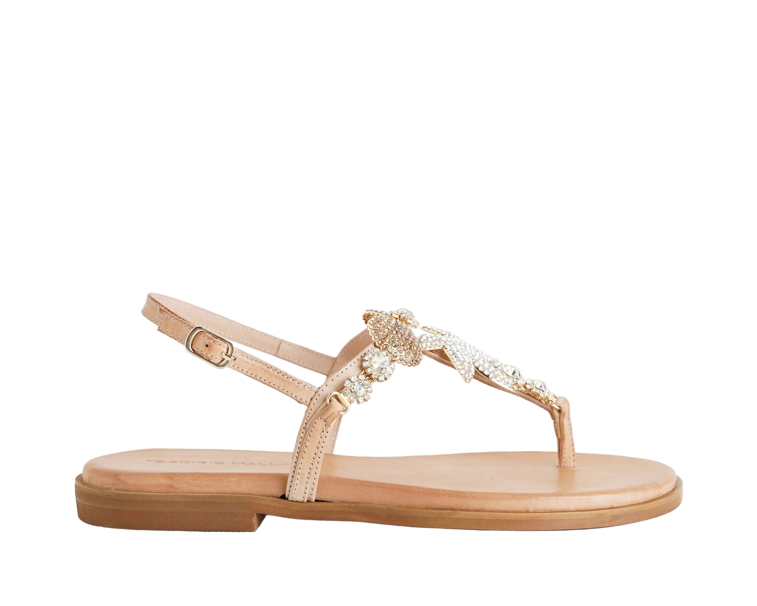 Sandalo flat infradito Tsakiris Mallas 506 LORIS 6-1 Natural Donna