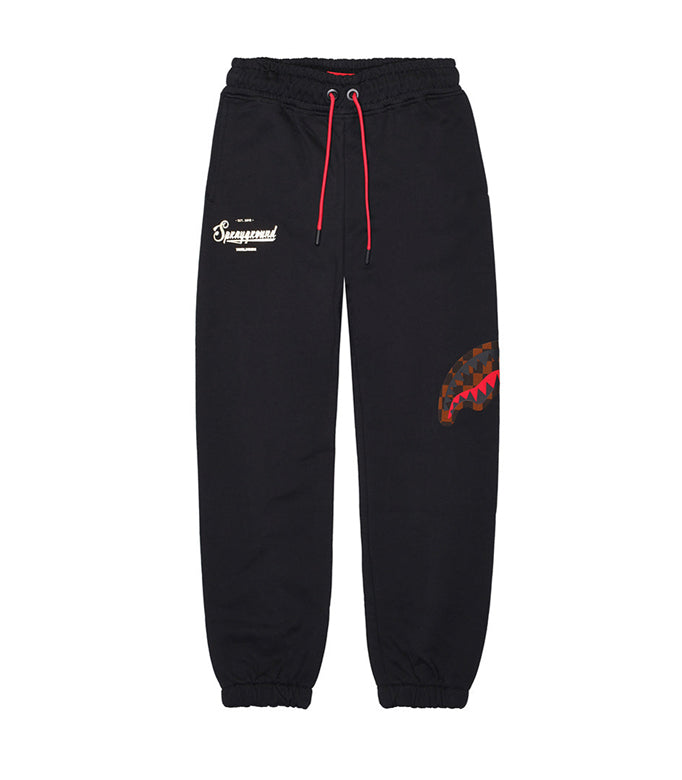 Pantalone tuta SPRAYGROUND Takeover The Throne Nero SPY1367G Bambino